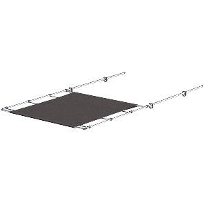 Sureshade Ptx Power Shade Ss 63" Wide Grey