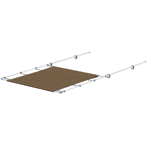 Sureshade Ptx Power Shade Ss 51" Wide Tan