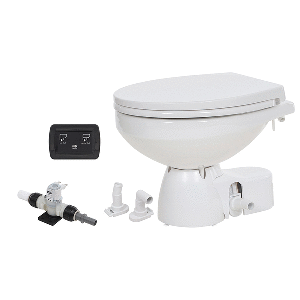 Jabsco Quiet Flush E2 Fresh Water Toilet Regular Bowl 12v
