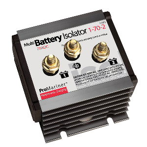 Promariner Battery Isolator 1 Alternator 2 Battery 70 Amp