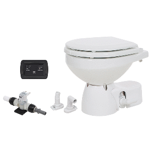 Jabsco Quiet Flush E2 Fresh Water Toilet Compact Bowl 12v