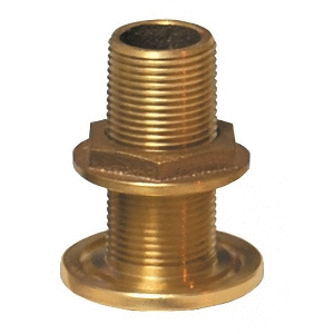 Groco 3" Bronze Thru-hull Fitting With Nut