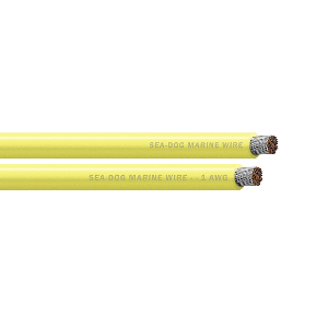 Sea Dog 1 Awg Yellow 25ft Battery Cable