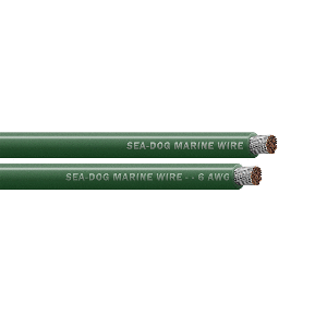 Sea Dog 6 Awg Green 25ft  Battery Cable