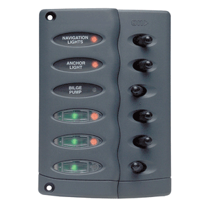 Bep Contour Switch Panel 6 Switches W/ Ptc Fusing