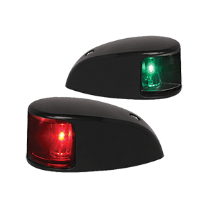 Hella Naviled Port & Starboard Lamp Kit Black Red Greeen Lens