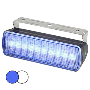 Hella Sea Hawk Xl Dual Colors Blue White Led Black Housing