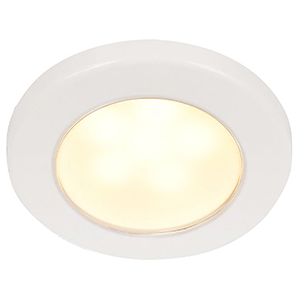Hella Euroled 75 3" Round 12v Warm White Screw Mount White