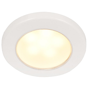 Hella Euroled 75 3" Round 24v Warm White Screw Mount White