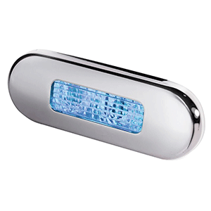 Hella Oblong Courtesy Surface Mount Lamp Blue Black