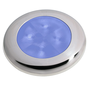 Hella Slim Line Courtesy Hi Intensity Blue Ss Bezel 12v