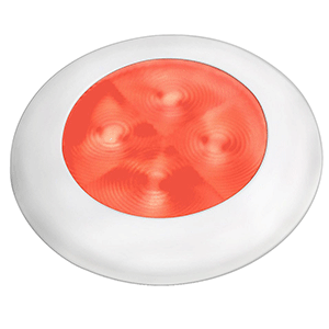 Hella Slim Line Courtesy Hi Intensity Red White Bezel 12v