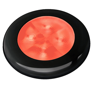 Hella Slim Line Courtesy Hi Intensity Red Black Bezel 12v