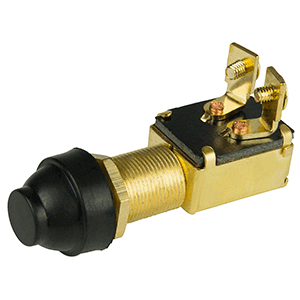 Bep Push Button Switch 10a Spst Off-(on) W/ Cap