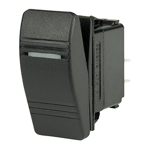 Bep Contura Switch Dpst Black On/off 1 Amber Led