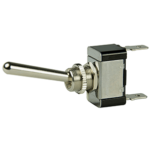 Bep Spst Chrome Plated Long Handle Toggle Switch On/off