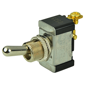 Bep Spst Chrome Plated Toggle Switch (on)/off
