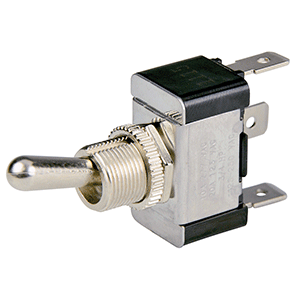Bep Spdt Chrome Plated Toggle Switch On/off/on - Ishkeesh Marine Services