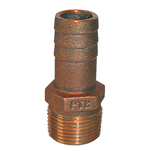 Groco 1/2" Npt X 1/2" Id Hose Barb Straight Fitting