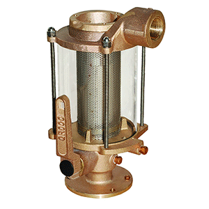 Groco 1 1/2" Ball Valve/ Strainer Combo