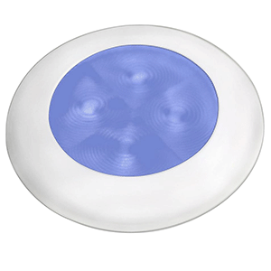 Hella Slim Line Blue Light White Bezel 24v