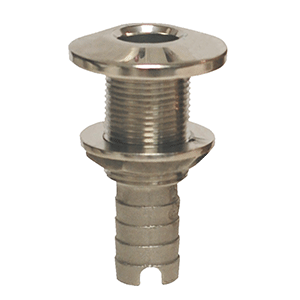 Groco 1 1/2" Stainless Steel Hose Barb Thru-hull Fitting