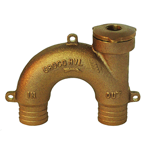 Groco Bronze Vented Loop For 1" Hose