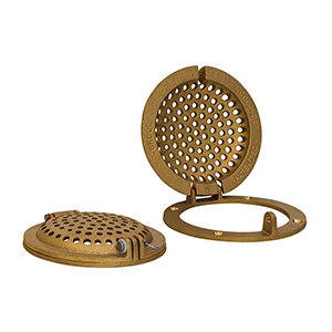 Groco Round Hull Strainer With Access Door 2" Max Thru-hull