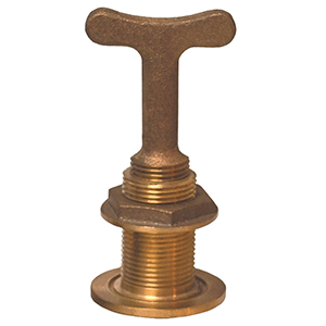 Groco Garboard Drain With  Inside T-handle Plug