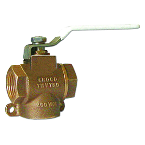 Groco 3-way Valve 3/4" Npt Ports