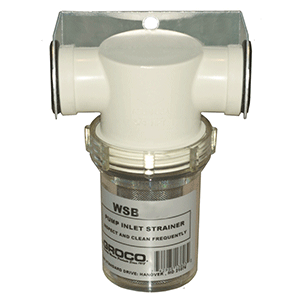 Groco 3/4" Pump Strainer And Bracket