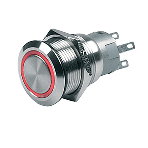 Bep Push-button Switch 12v Momentary On/off Red Led