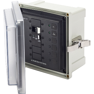 Blue Sea 3120 240v Elci Main + 2 Blank Panel Enclosure