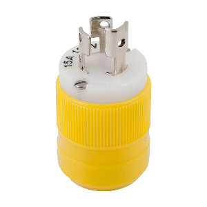 Marinco Locking Plug 15a 125v Yellow