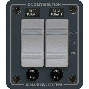 Blue Sea 8664 Water-resistant Bilge Panel 2 Contura Switches