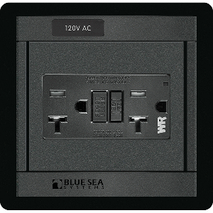 Blue Sea 1499 360 Panel 120v Gfci Outlet