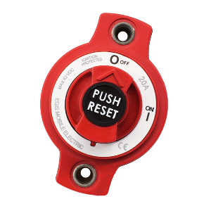 Egis 20a Panel Mount Mini Circuit Breaker