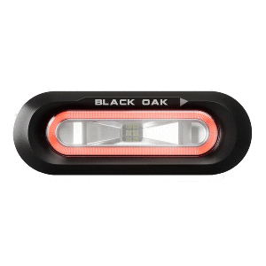 Black Oak Low Pro Flush Black Housing Red Led