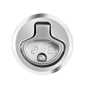 Whitecap 2" Beveled Locking Slam Latch With Backing Plate