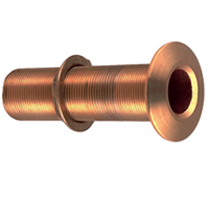 Perko 3/4" Thru-hull Fittnig W/ Pipe Thread Bronze Extra Lo