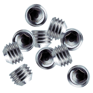 Whitecap 1/4"-28 Thread Ss Set Screws 10 Pack