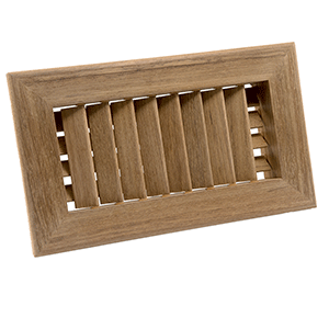 Whitecap Teak Air Conditioning Vent 9-3/4"w X 5-3/4"h X 1-1/2