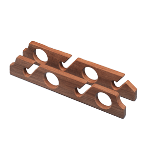 Whitecap Teak Four-rod Storage Rack Pair