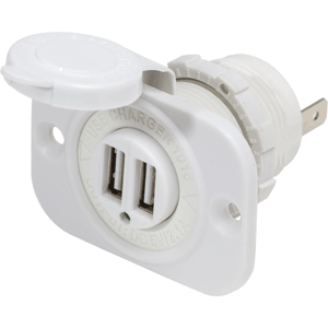 Blue Sea 1016200 12v Dual Usb Charger Socket White