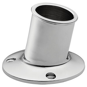 Whitecap Top Mounted Flag Pole Socket Cp Brass 1 1/4" Id