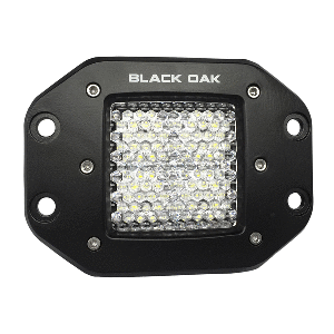 Black Oak 2" Flush Diffused 10w Cree Black