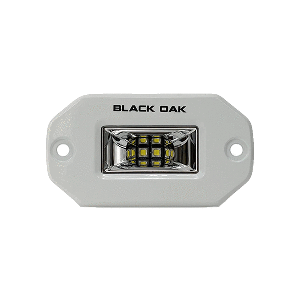 Black Oak 2" Flush Mount Spreader Scene White