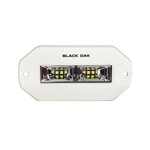 Black Oak 4" Flush Mount Spreader Scene White