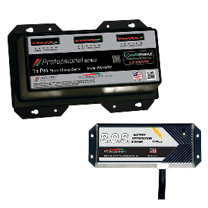 Dual Pro Ps3 Auto 3 Bank Battery Charger W/ 2 Bank Bos