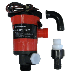 Johnson Pump Twin Port 1000 Gph Livewell Aerator Pump 12v